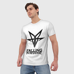 Футболка мужская Falling in Reverse band logo, цвет: 3D-принт — фото 2