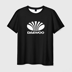 Футболка мужская Daewoo white logo, цвет: 3D-принт