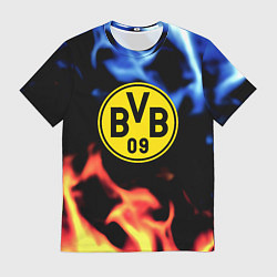 Футболка мужская Borussia fire storm steel, цвет: 3D-принт