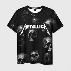 Футболка мужская Metallica - logo rock group, цвет: 3D-принт