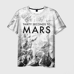 Футболка мужская Thirty Seconds to Mars white graphite, цвет: 3D-принт