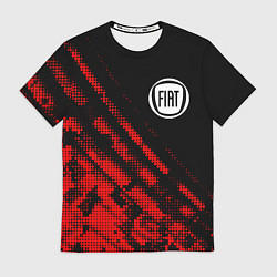 Футболка мужская Fiat sport grunge, цвет: 3D-принт