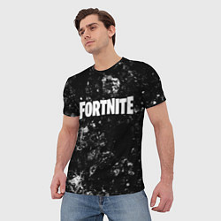 Футболка мужская Fortnite black ice, цвет: 3D-принт — фото 2