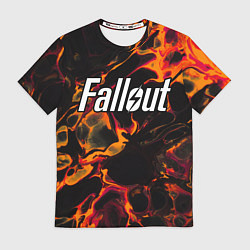 Футболка мужская Fallout red lava, цвет: 3D-принт