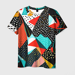 Футболка мужская Abstract patchwork - ai art, цвет: 3D-принт