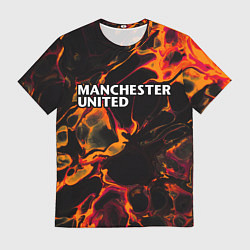 Футболка мужская Manchester United red lava, цвет: 3D-принт