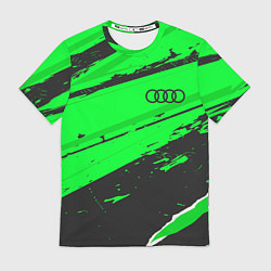 Футболка мужская Audi sport green, цвет: 3D-принт