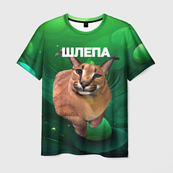 Футболка мужская Довольный кот Шлепа, цвет: 3D-принт