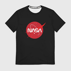 Футболка мужская Nasa logo red, цвет: 3D-принт