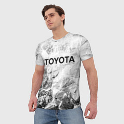 Футболка мужская Toyota white graphite, цвет: 3D-принт — фото 2