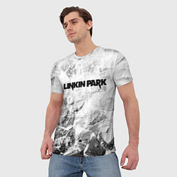 Футболка мужская Linkin Park white graphite, цвет: 3D-принт — фото 2