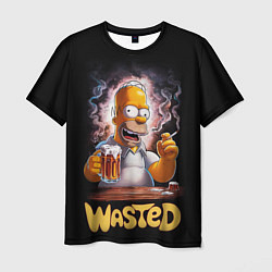 Футболка мужская Homer - wasted, цвет: 3D-принт