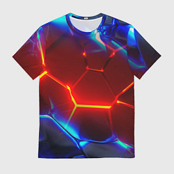 Футболка мужская Красные плиты с ярким светом, цвет: 3D-принт