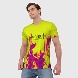 Футболка мужская Horizon: Zero Dawn flame, цвет: 3D-принт — фото 2