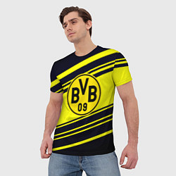 Футболка мужская Borussia sport geometry, цвет: 3D-принт — фото 2