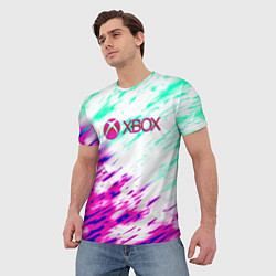 Футболка мужская Xbox краски текстура игры, цвет: 3D-принт — фото 2