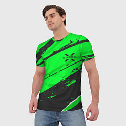Футболка мужская Exeed sport green, цвет: 3D-принт — фото 2