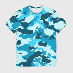 Футболка мужская Военная текстура камуфляжа, цвет: 3D-принт