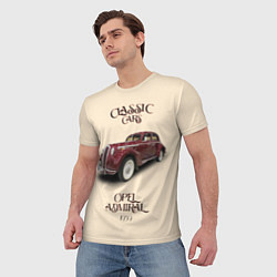 Футболка мужская Классические автомобиль 1939 года Opel Admiral, цвет: 3D-принт — фото 2