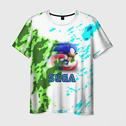 Футболка мужская Sonic sega game, цвет: 3D-принт