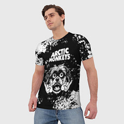 Футболка мужская Arctic Monkeys рок пес, цвет: 3D-принт — фото 2