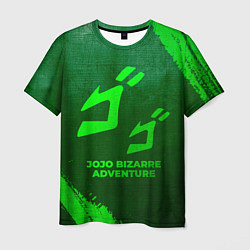 Футболка мужская JoJo Bizarre Adventure - green gradient, цвет: 3D-принт