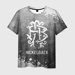 Футболка мужская Nickelback - grey gradient, цвет: 3D-принт