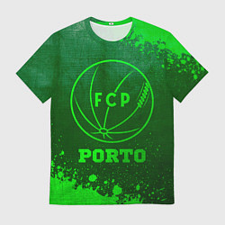 Футболка мужская Porto - green gradient, цвет: 3D-принт