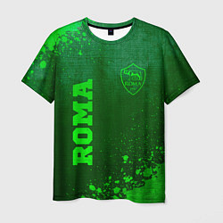 Мужская футболка Roma - green gradient вертикально