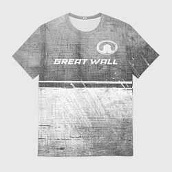 Футболка мужская Great Wall - grey gradient посередине, цвет: 3D-принт