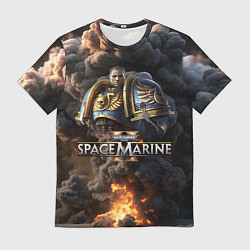 Футболка мужская Captain Titus Warhammer 40000 space marine 2, цвет: 3D-принт