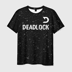 Футболка мужская Deadlock glitch на темном фоне посередине, цвет: 3D-принт