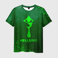 Футболка мужская Hellsing - green gradient, цвет: 3D-принт