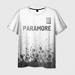 Футболка мужская Paramore - white gradient посередине, цвет: 3D-принт