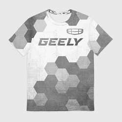 Футболка мужская Geely - white gradient посередине, цвет: 3D-принт