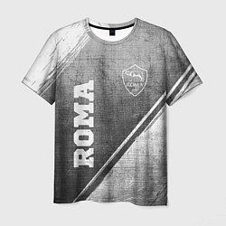 Мужская футболка Roma - grey gradient вертикально