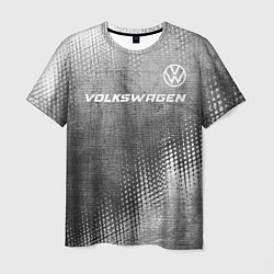 Футболка мужская Volkswagen - grey gradient посередине, цвет: 3D-принт