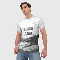 Футболка мужская Linkin Park - white gradient посередине, цвет: 3D-принт — фото 2