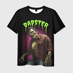 Футболка мужская Dadster - zombie - на хэллоуин, цвет: 3D-принт