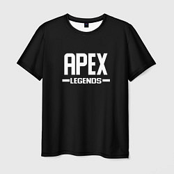 Футболка мужская Apex legends logo white, цвет: 3D-принт