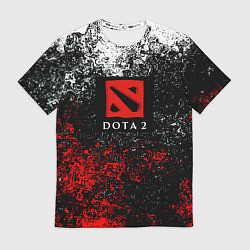 Футболка мужская Dota 2 брызги красок, цвет: 3D-принт