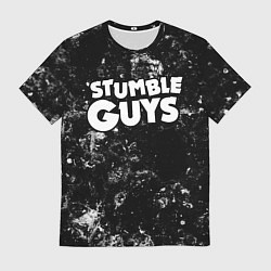 Футболка мужская Stumble Guys black ice, цвет: 3D-принт