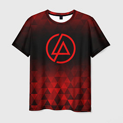 Футболка мужская Linkin Park red poly, цвет: 3D-принт