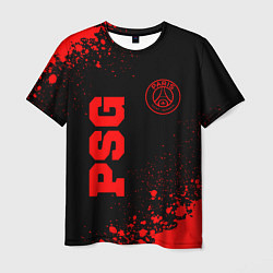 Футболка мужская PSG - red gradient вертикально, цвет: 3D-принт