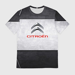 Футболка мужская Citroen grey metal, цвет: 3D-принт