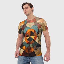 Футболка мужская Винтажная мозайка, цвет: 3D-принт — фото 2