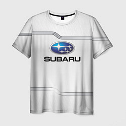 Футболка мужская Subaru auto steel metal, цвет: 3D-принт