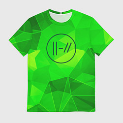 Футболка мужская Twenty One Pilots green poly, цвет: 3D-принт