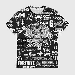 Футболка мужская Киберсорт Россия герб, цвет: 3D-принт