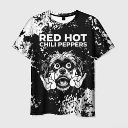 Футболка мужская Red Hot Chili Peppers рок пес, цвет: 3D-принт